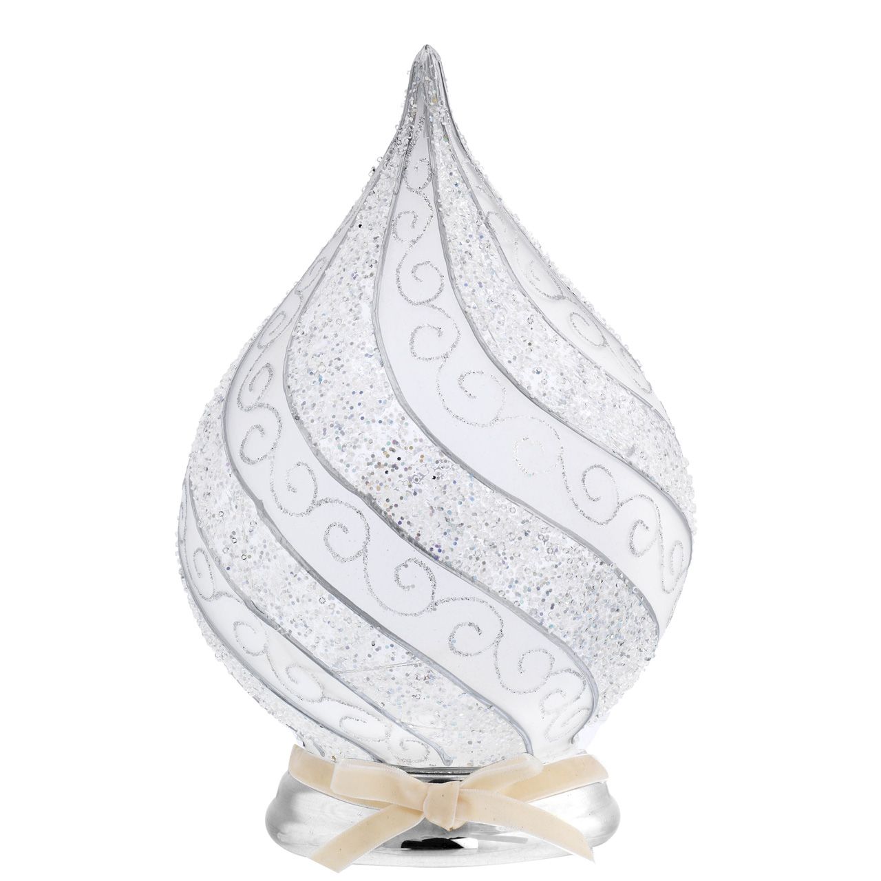 GOCCIA ONDE GLITTERATE H. 23 CON BASE ARGENTO